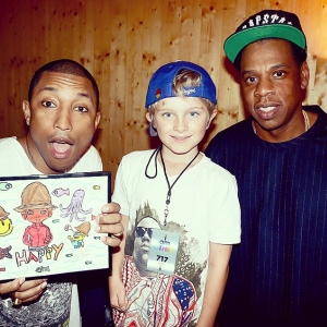 Jay-Z e Pharrell Williams em Paris (Foto: Reprodu&ccedil;&atilde;o/Instagram/fashionspirit_theinsider)