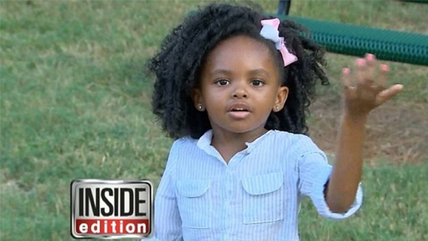 Koi, suposta meia-irmã de Beyoncé; filha de Mathew Knowles e Taqoya Branscomb (Foto: Reprodução/Inside Edition)
