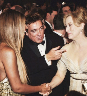Beyonc&eacute; e Meryl Streep no Globo de Ouro, em 2007 (Foto: Reprodu&ccedil;&atilde;o)