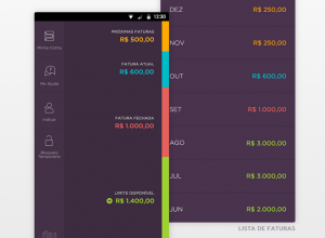 Aplicativo para smartphone mostra seu limite disponível (Foto: Reprodução/Nubank)