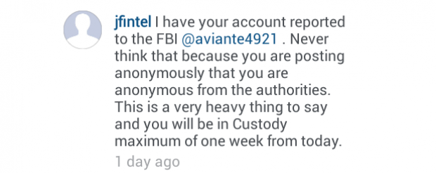 Usu&aacute;rio diz ter feito den&uacute;ncia (Foto: Reprodu&ccedil;&atilde;o/Instagram)