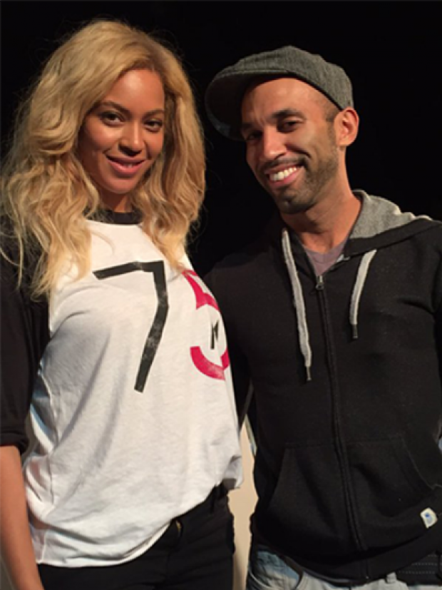 Ator postou foto com Beyoncé e apagou (Foto: Reprodução)