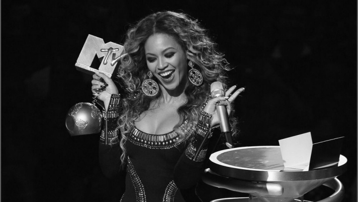 Beyonc&eacute; no EMA 2009 (Foto: Reprodu&ccedil;&atilde;o)