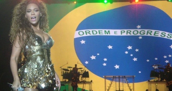 Beyoncé em show no Rio de Janeiro, 2010 (Foto: Reprodução)