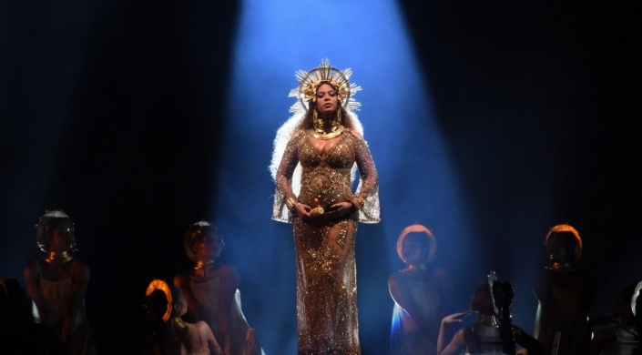 Beyoncé no Grammy Awards 2017 (Foto: Reprodução)