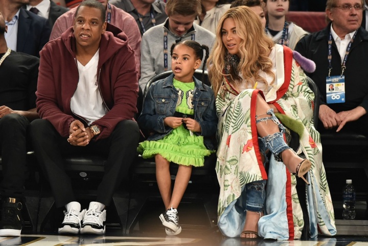 Jay Z, Blue Ivy e Beyoncé (Foto: Reprodução)