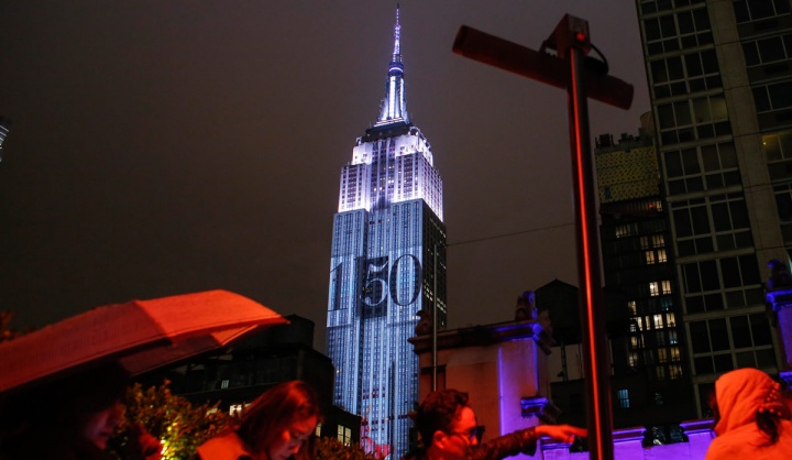 Projeção no Empire State Building (Foto: Reprodução)