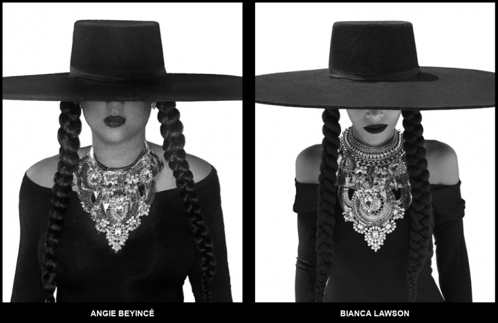 Parentes e amigas parabenizam Beyoncé usando figurino de 'Formation' (Foto: Divulgação)