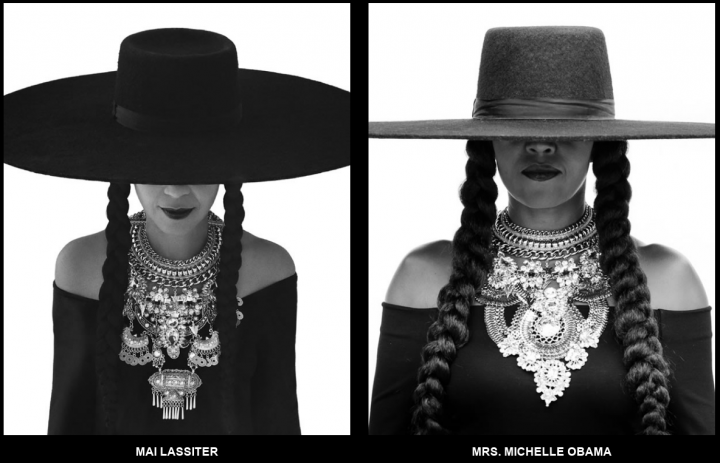 Parentes e amigas parabenizam Beyoncé usando figurino de 'Formation' (Foto: Divulgação)