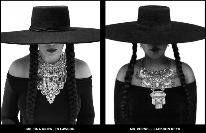 Parentes e amigas parabenizam Beyoncé usando figurino de 'Formation' (Foto: Divulgação)