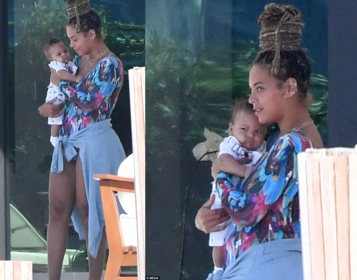 Sir Carter Ã© fotografado pela primeira vez em Miami (Foto: Reprodução/Daily Mail)