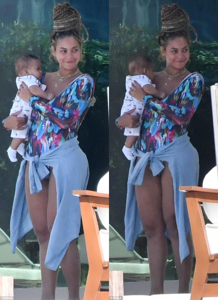 Sir Carter Ã© fotografado pela primeira vez em Miami (Foto: Reprodução/Daily Mail)