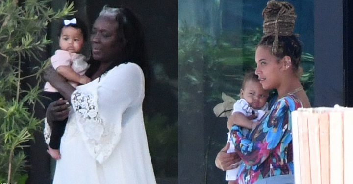 Rumi e Sir Carter são fotografados pela primeira vez em Miami (Foto: Reprodução/Daily Mail)