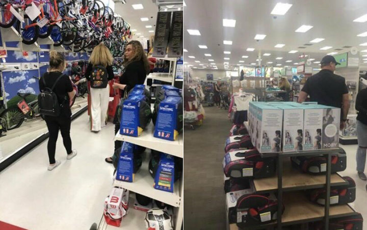 Beyoncé fotografada na Target; dez/2017 (Foto: Reprodução/Twitter/MsTaylorOlivia)