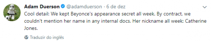 Adam Duerso fala sobre disfarce de Beyoncé em premiação (Foto: Reprodução)