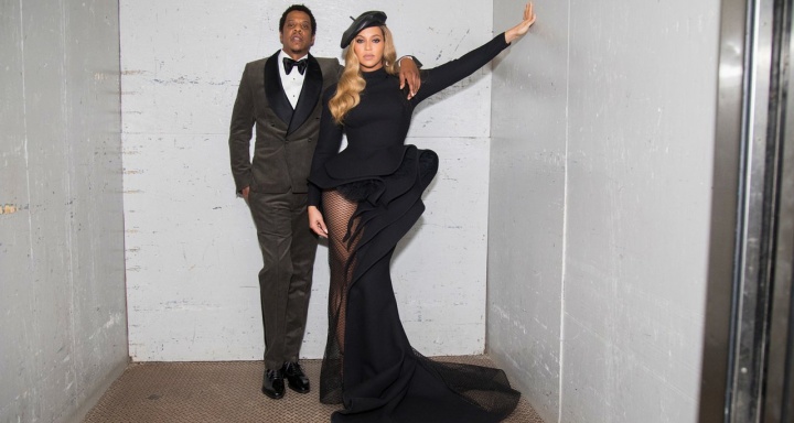 Beyoncé e Jay Z em festa de gala pré-Grammy 2018 (Foto: Divulgação)