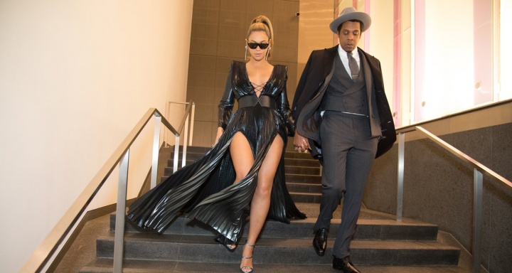 Beyoncé e Jay Z em festa pré-Grammy 2018 da Roc Nation (Foto: Divulgação)