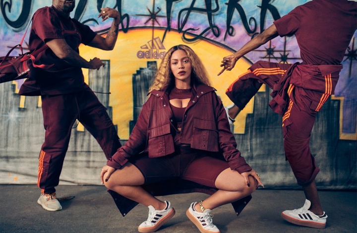Beyoncé com a coleção adidas x IVY PARK (Foto: Divulgação)