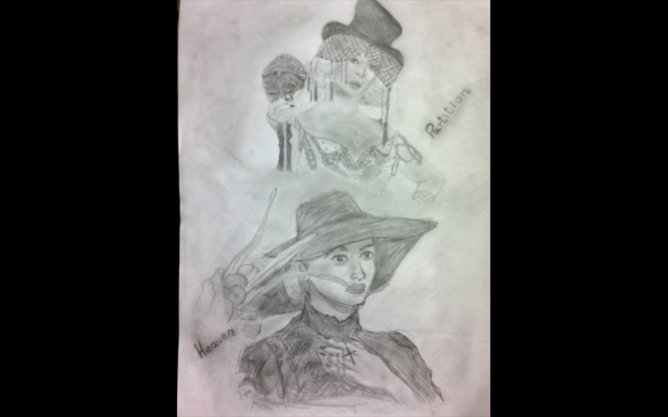 Arte inspirada nas can&ccedil;&otilde;es "Partition" e "Jealous".