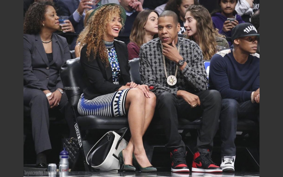 Beyonc&eacute; e Jay-Z. 