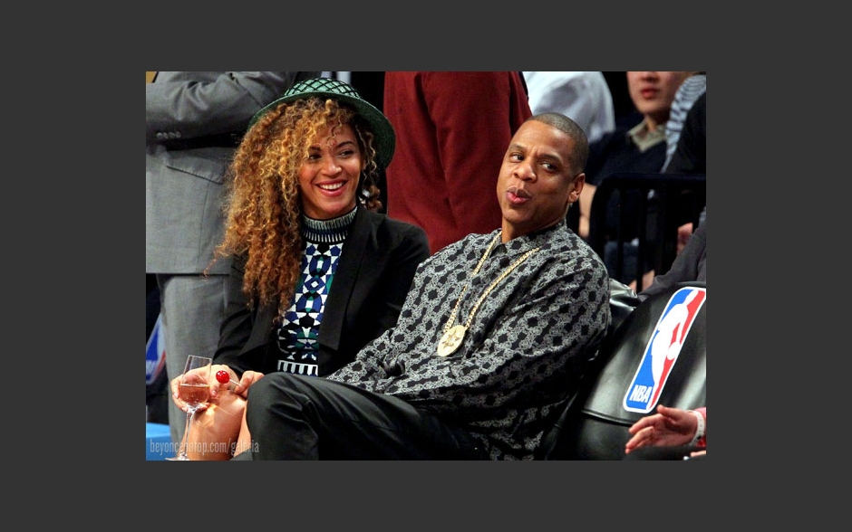 Beyonc&eacute; e Jay-Z. 