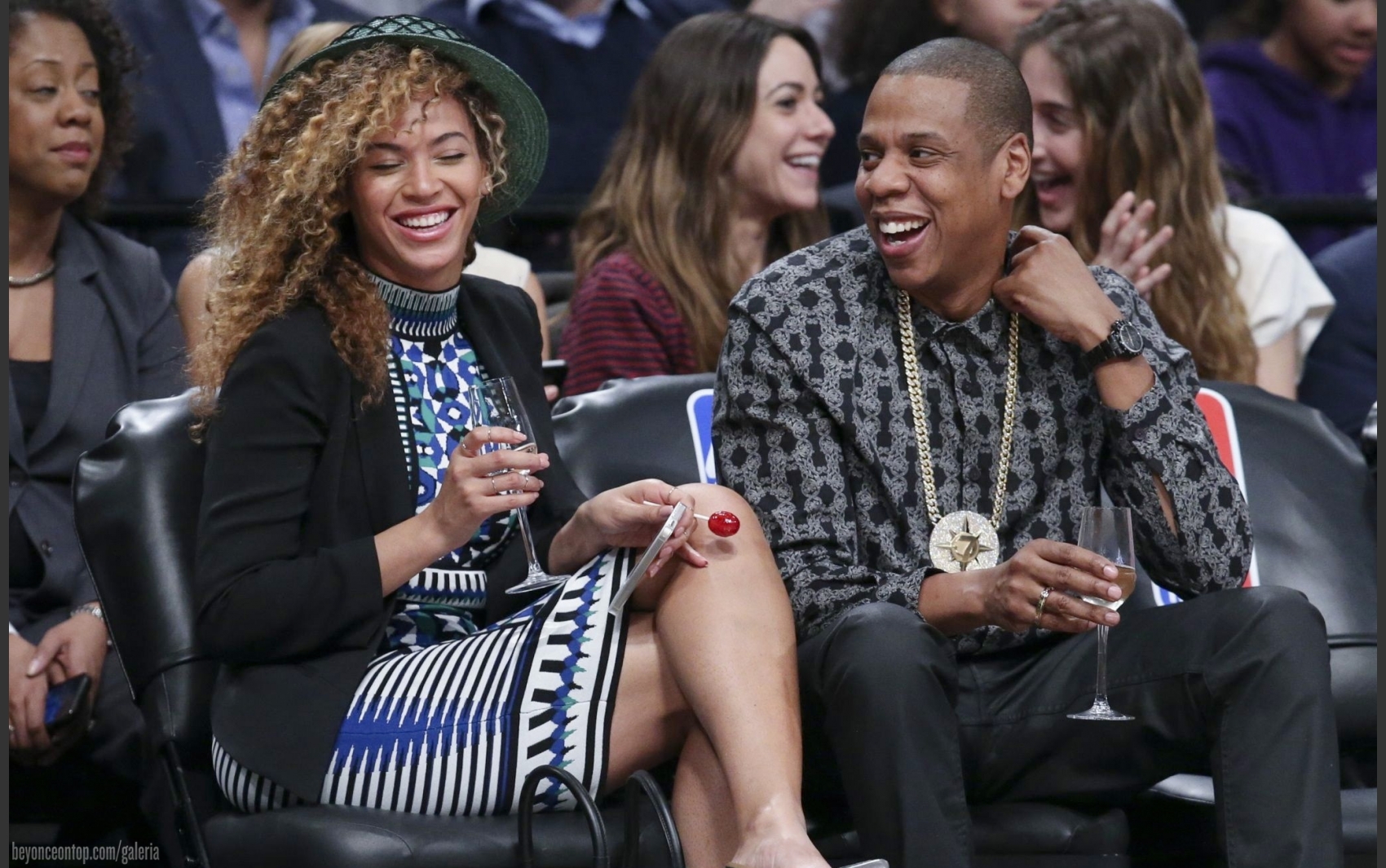 Beyonc&eacute; e Jay-Z. 