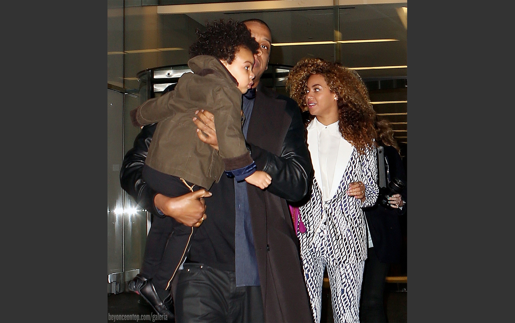 Beyonc&eacute;, Jay-Z e Blue Ivy.