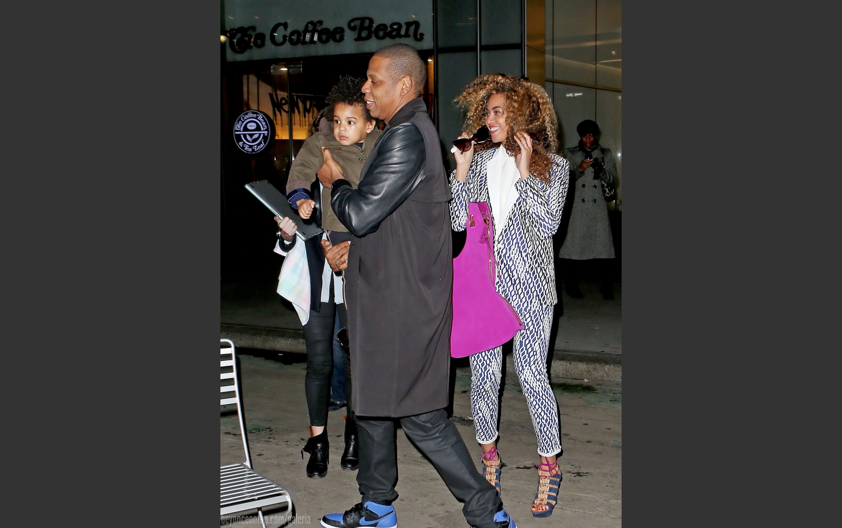 Beyonc&eacute;, Jay-Z e Blue Ivy.