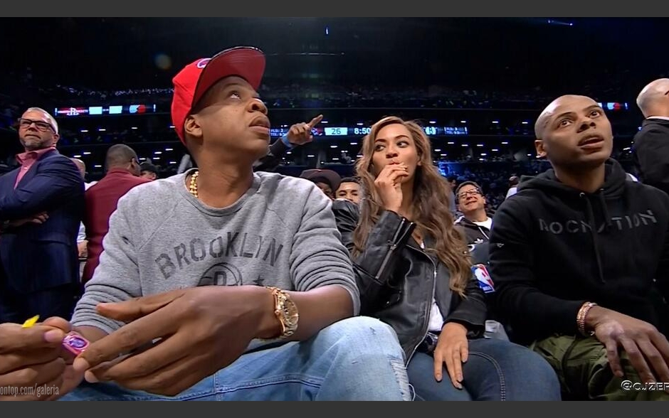 Beyonc&eacute; e Jay-Z. 