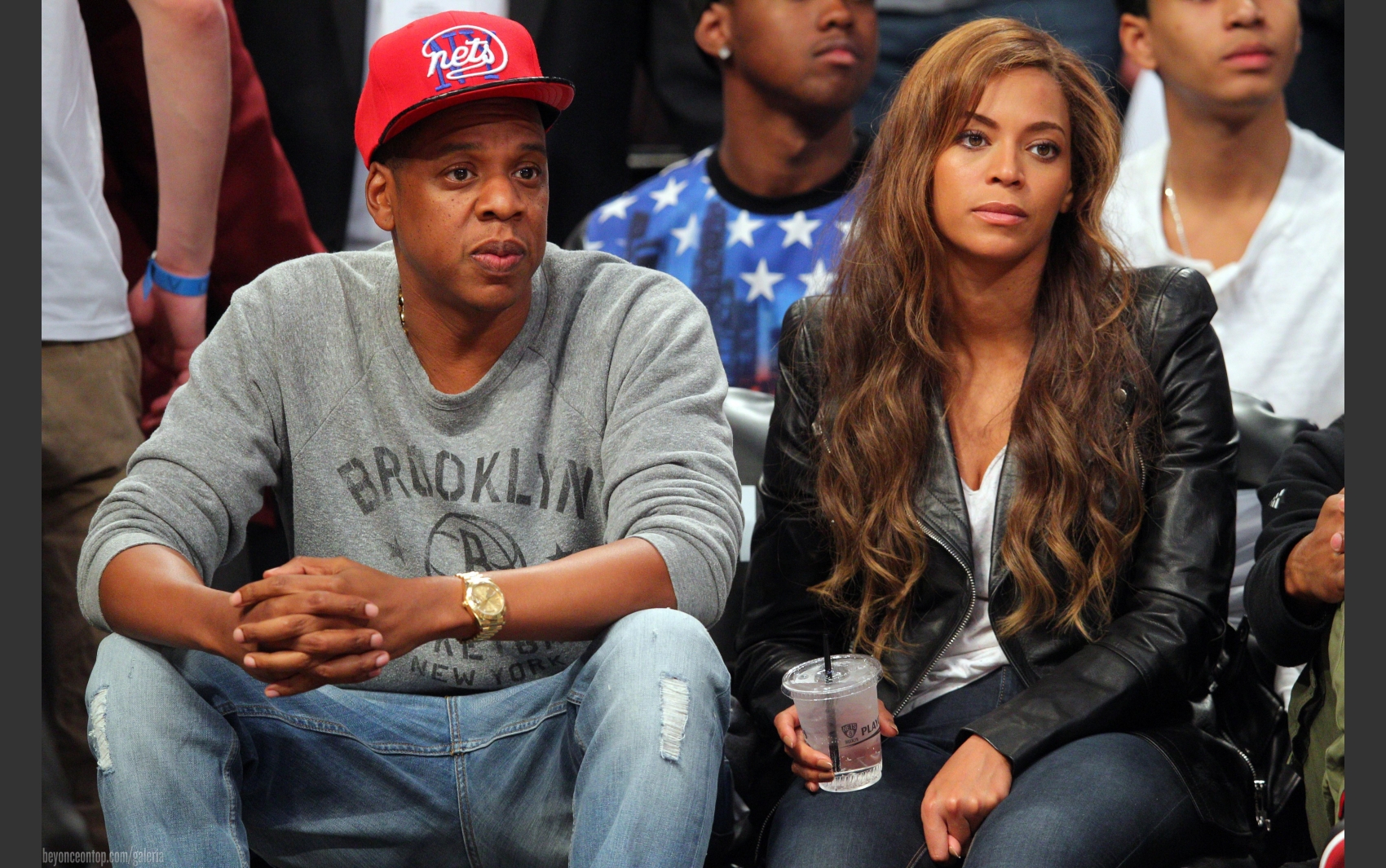 Beyonc&eacute; e Jay-Z. 