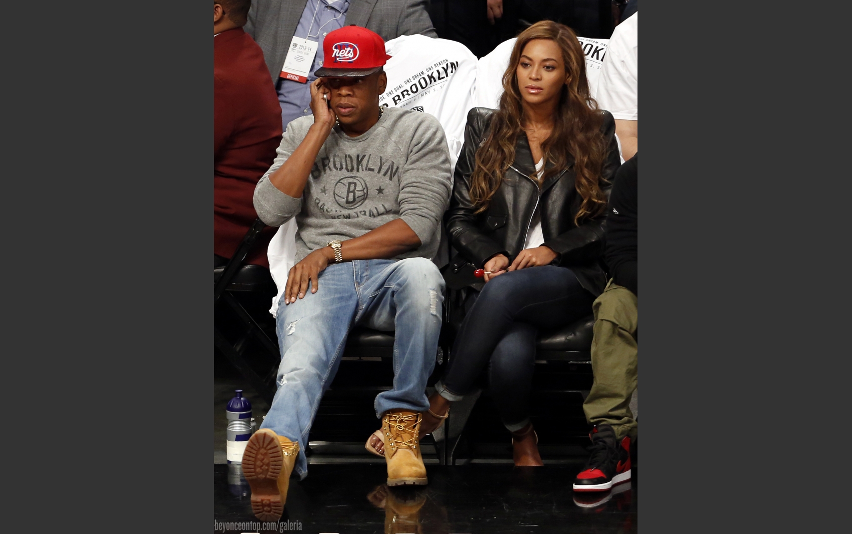 Beyonc&eacute; e Jay-Z. 