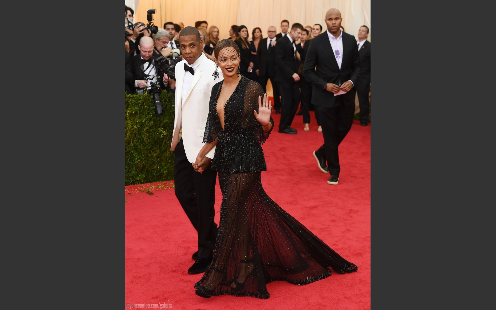 Beyonc&eacute; e Jay-Z. 