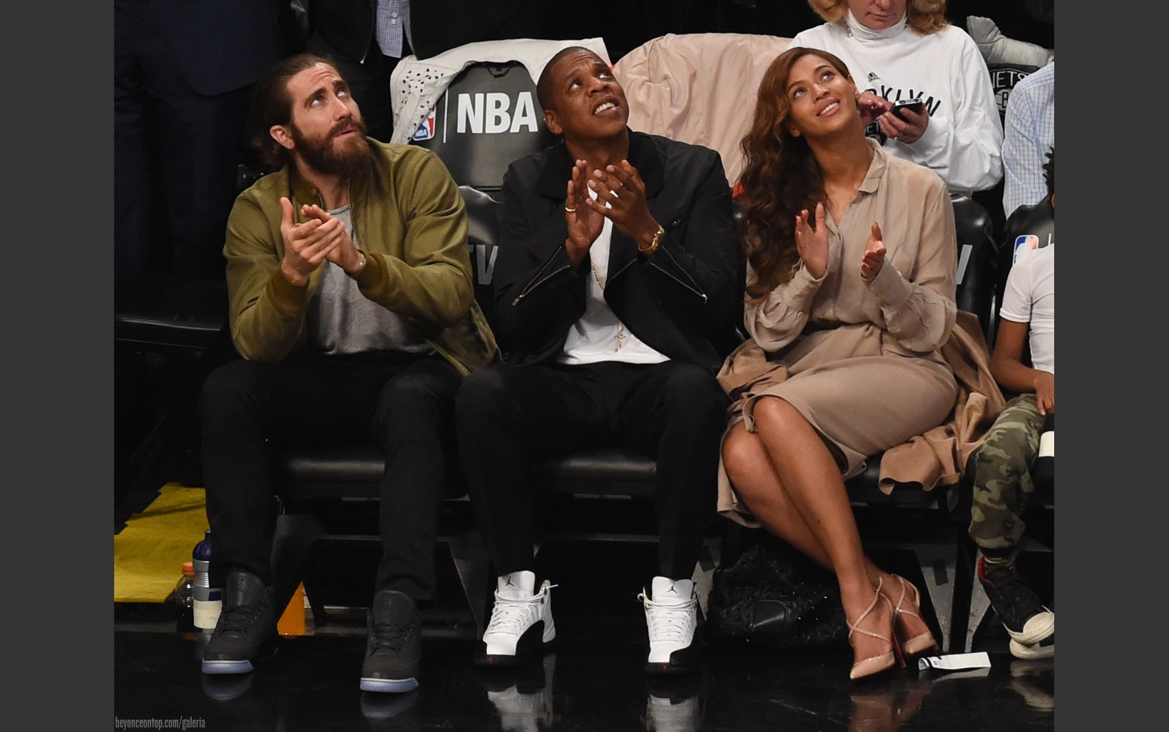 Jake Gyllenhaal, Jay-Z e Beyonc&eacute;. 