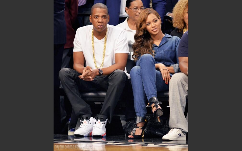 Beyonc&eacute; e Jay-Z. 