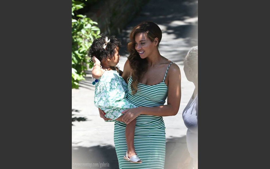 Beyonc&eacute; e Blue Ivy. 