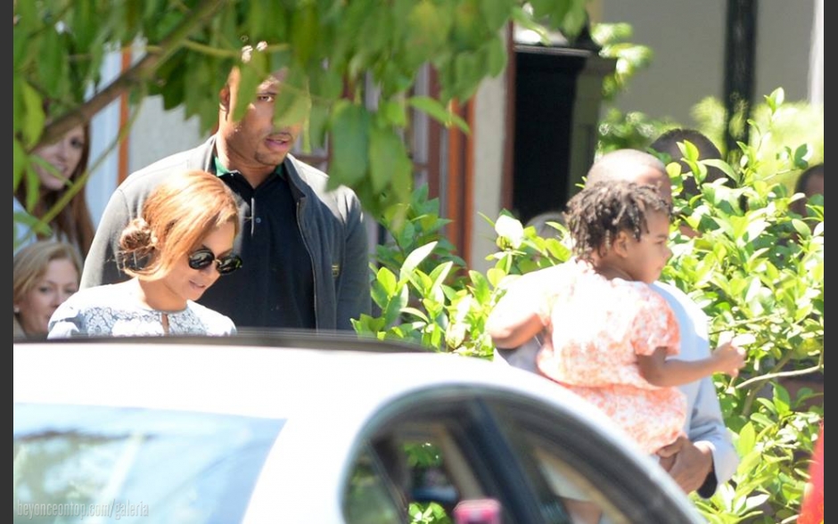 Beyonc&eacute;, Jay-Z e Blue Ivy. 