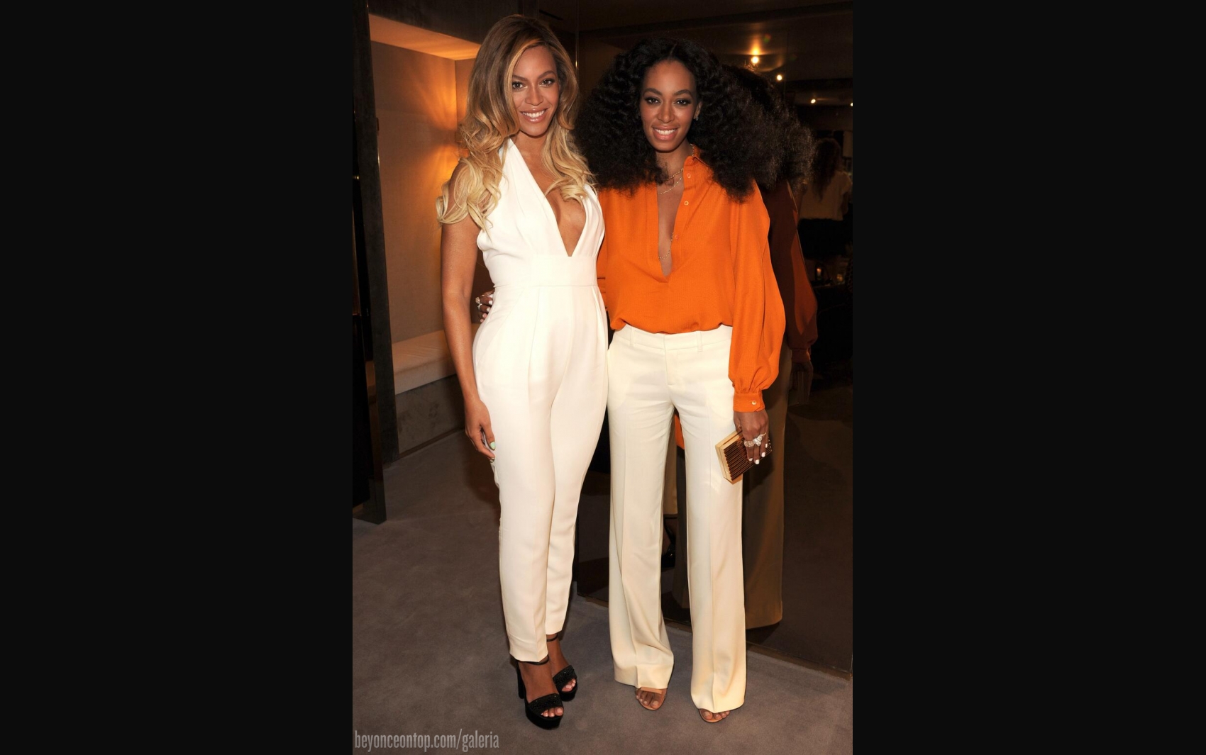 Beyonc&eacute; e sua irm&atilde;, Solange. 