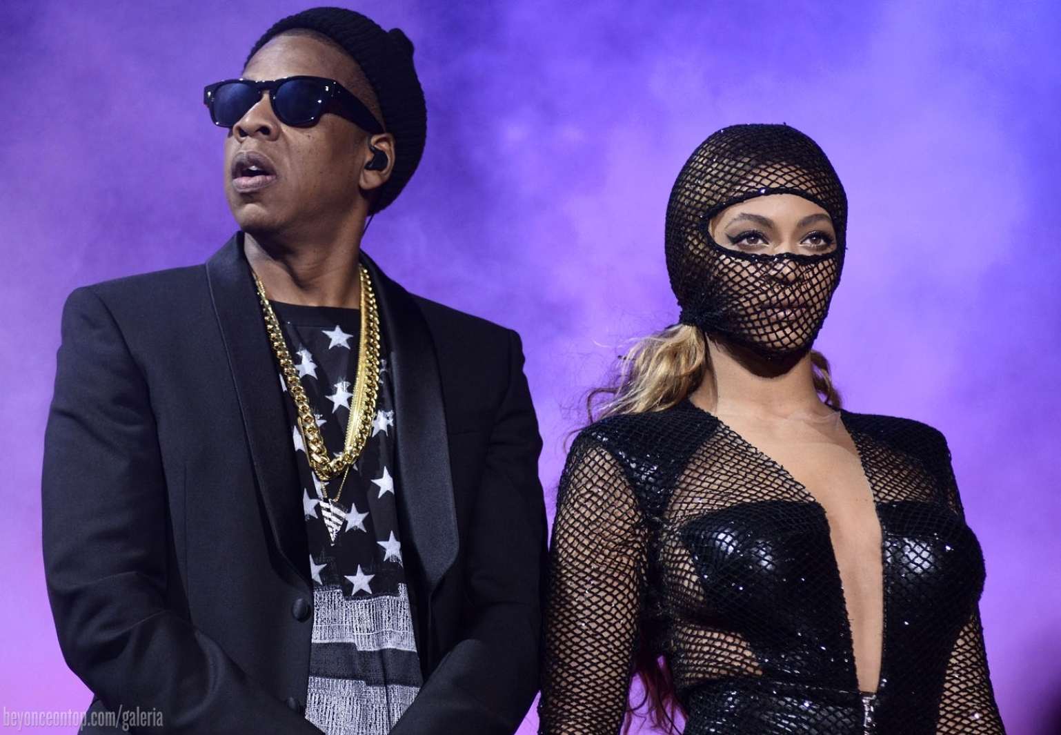 Beyonc&eacute; e Jay Z. 