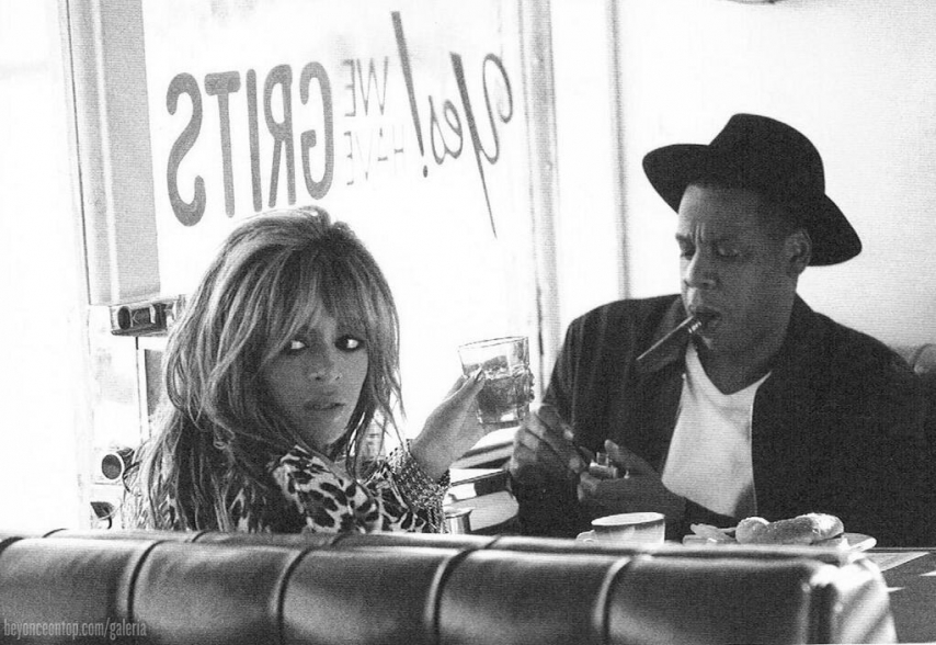 Beyonc&eacute; e Jay Z. 