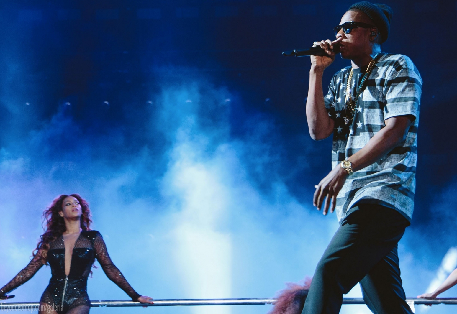 Beyonc&eacute; e Jay Z. 