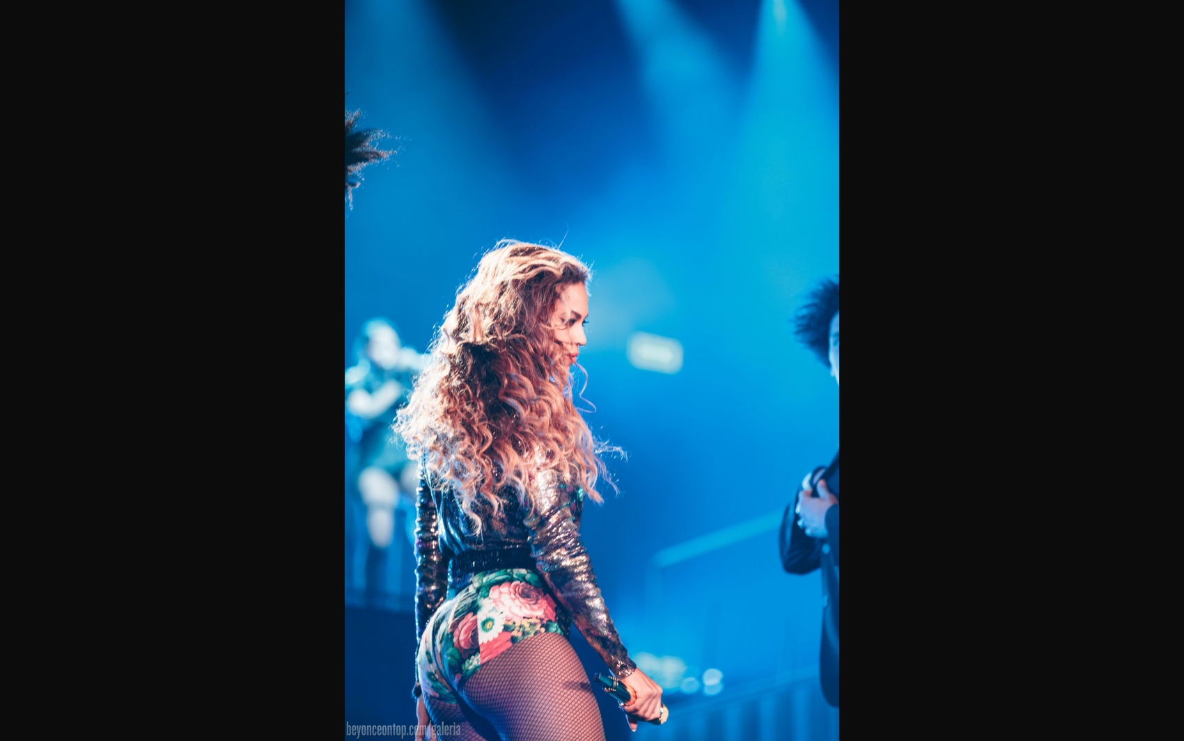 Beyonc&eacute; e Jay Z se apresentam em Seattle. 