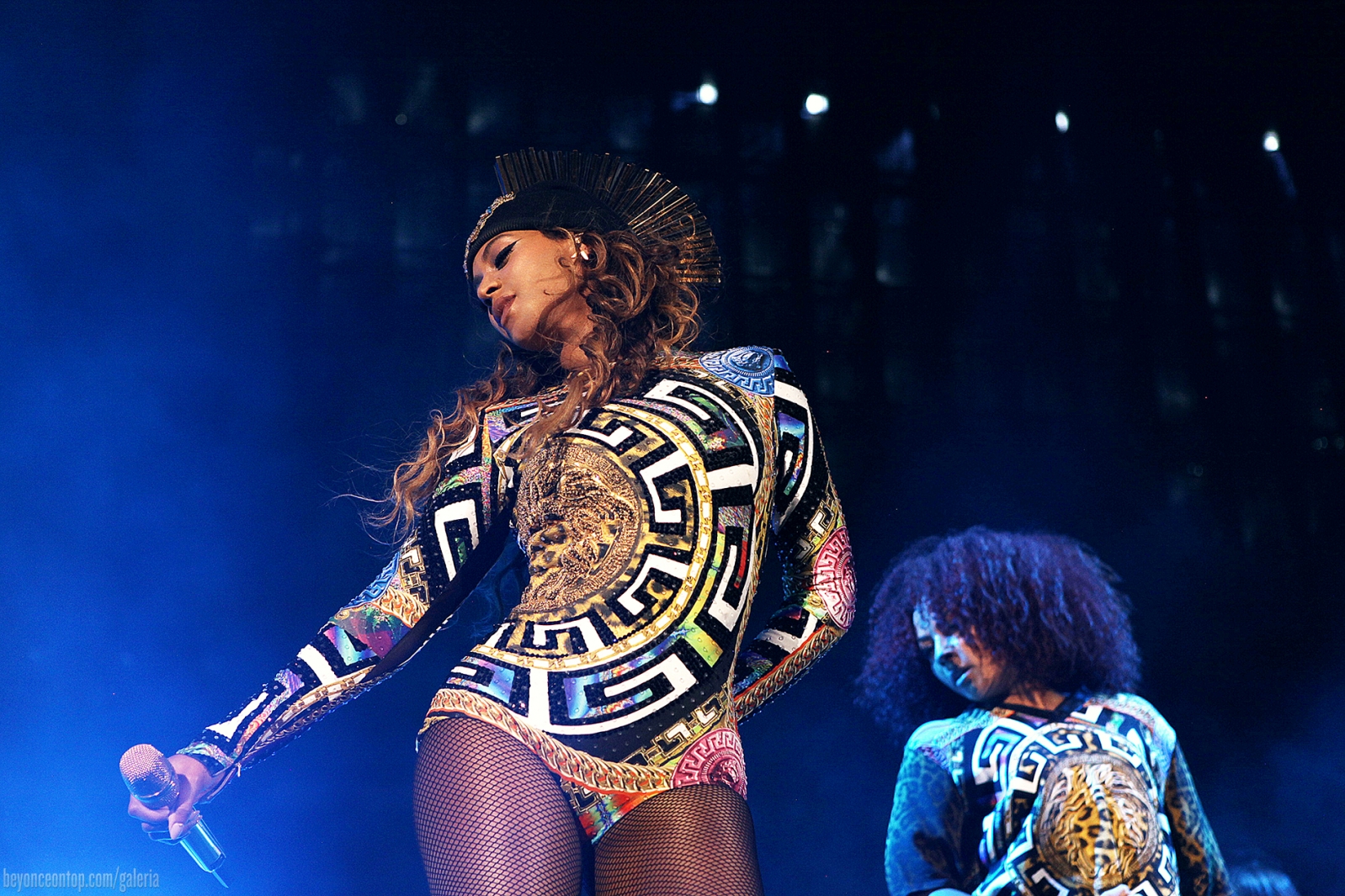 Beyonc&eacute; e Jay Z se apresentam em Seattle. 