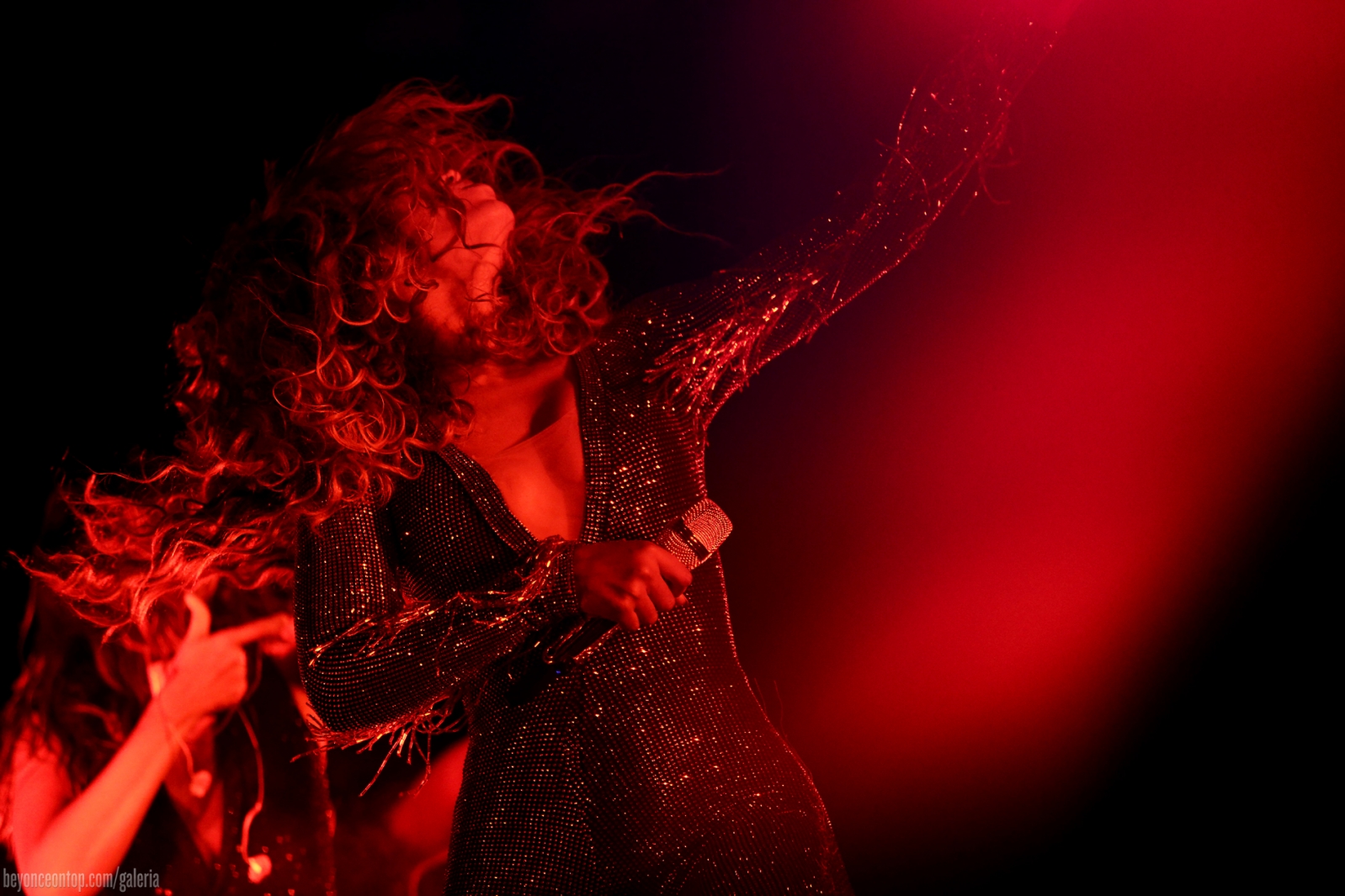 Beyonc&eacute; e Jay Z se apresentam em Los Angeles. 