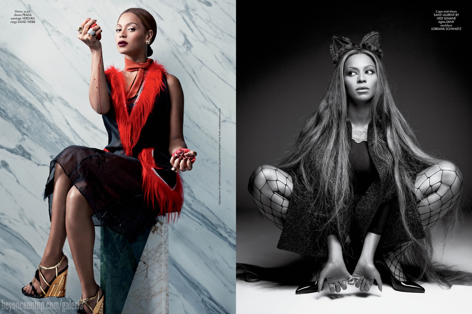 Beyonc&eacute; para a CR Fashion Book. 