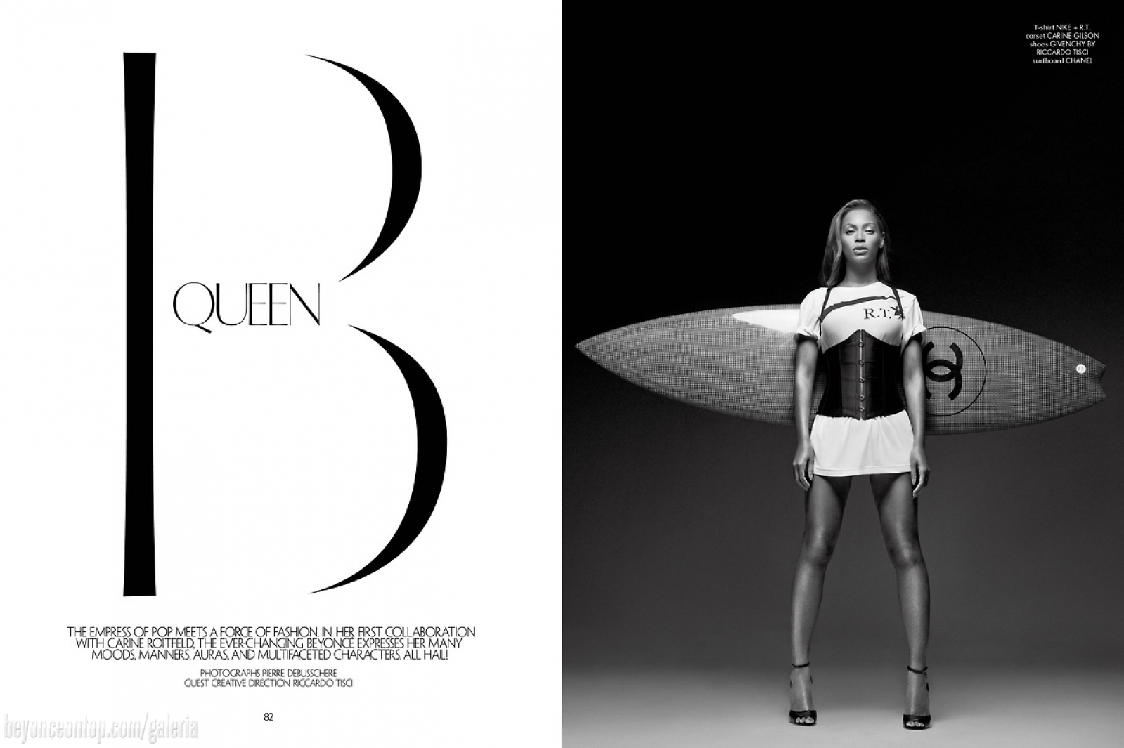 Beyonc&eacute; para a CR Fashion Book. 