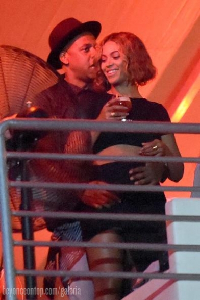 Beyonc&eacute; e Jay Z no festival Made In America. 