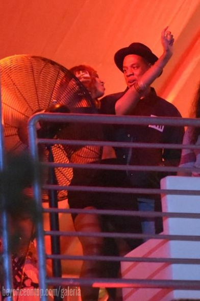 Beyonc&eacute; e Jay Z no festival Made In America. 
