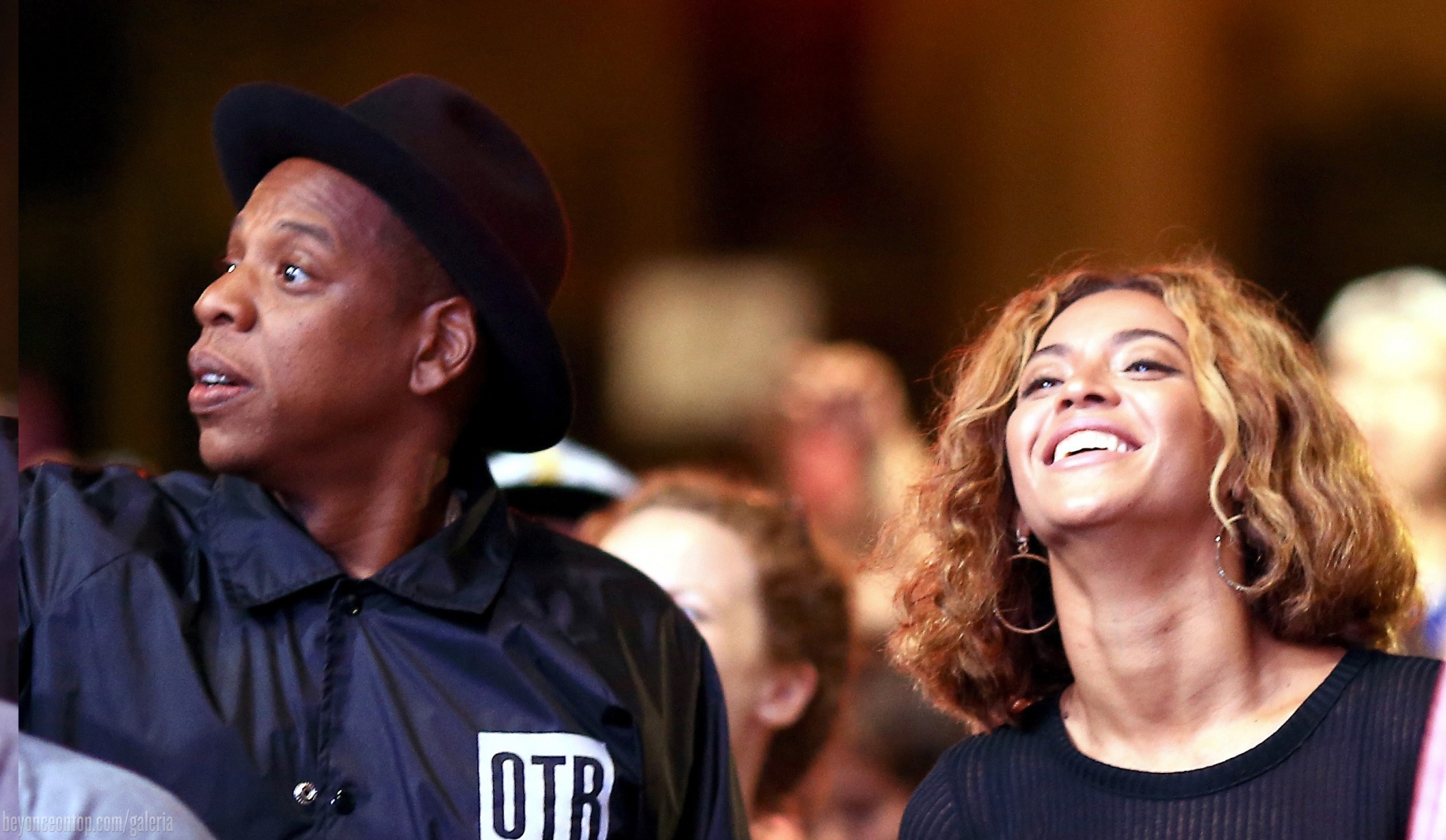 Beyonc&eacute; e Jay Z no festival Made In America. 