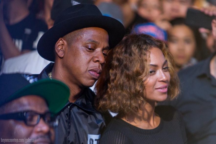 Beyonc&eacute; e Jay Z no festival Made In America. 
