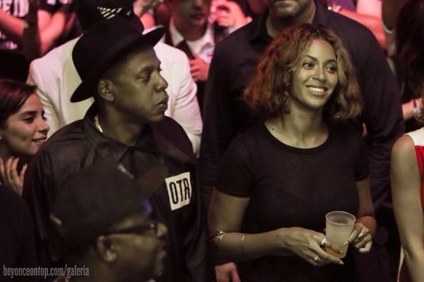 Beyonc&eacute; e Jay Z no festival Made In America. 